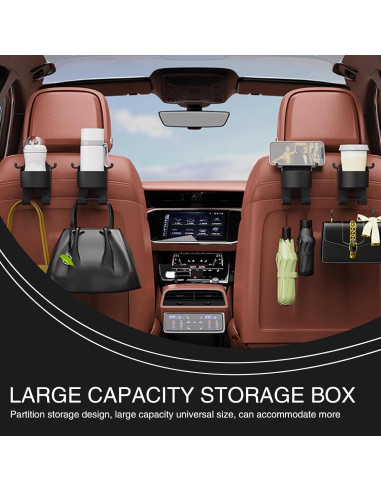 Ganchos para Reposacabezas de Coche Getfay 2 Piezas Multifuncional