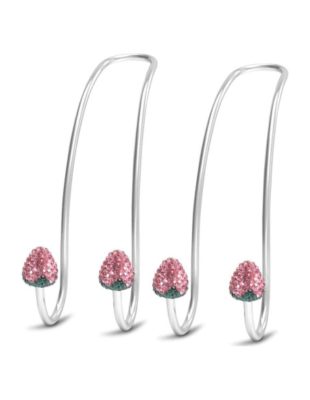 Ganchos de Asiento para Coche Guoord Rosa - 2 Pcs, Soporte 20 kg