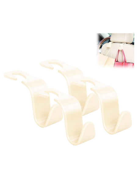 Gancho para Reposacabezas SINGYICO - Organizador de Coche 4 Pzas