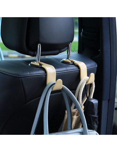 Gancho para Reposacabezas SINGYICO - Organizador de Coche 4 Pzas