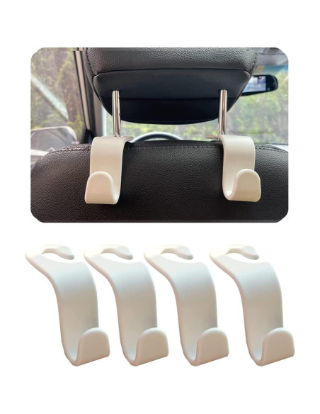 Gancho para Reposacabezas SINGYICO - Organizador de Coche 4 Pzas