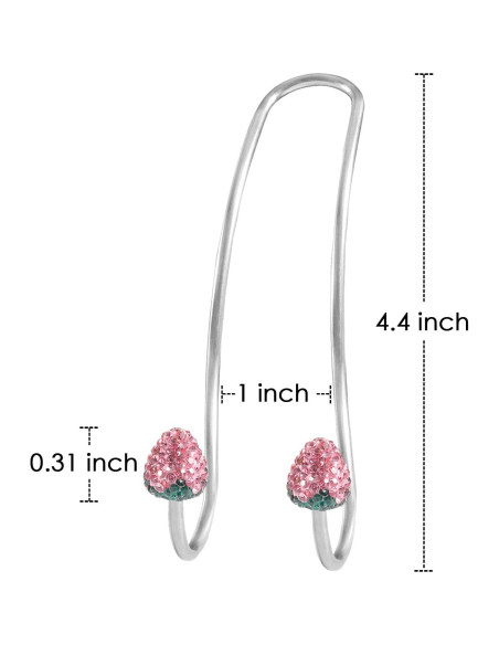 Ganchos de Asiento para Coche Guoord Rosa - 2 Pcs, Soporte 20 kg