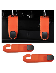 Ganchos para Reposacabezas de Coche Suvnie - 2 Pcs Naranja