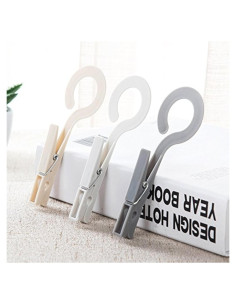 20 Clips de Secado Portátiles JCBIZ - Plástico Antideslizante