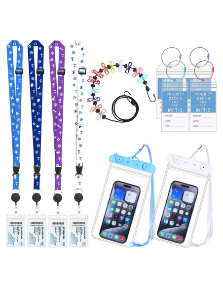 Set Esenciales de Crucero Prudiut 11 Pcs Accesorios Viaje Set Esenciales de Crucero Prudiut 11 Pcs Accesorios Viaje