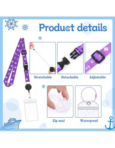 Set Esenciales de Crucero Prudiut 11 Pcs Accesorios Viaje