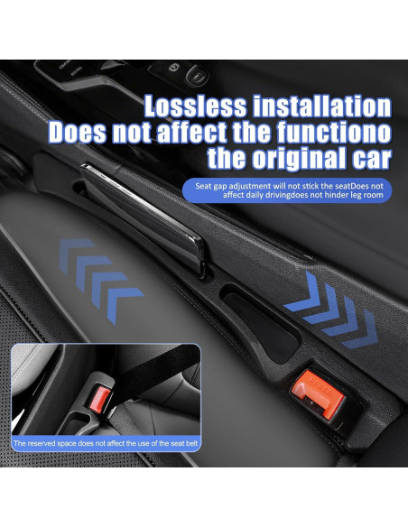 Relleno Espacio Asientos Coche Esoes 2PCS Organizador Universal Relleno Espacio Asientos Coche Esoes 2PCS Organizador Universal