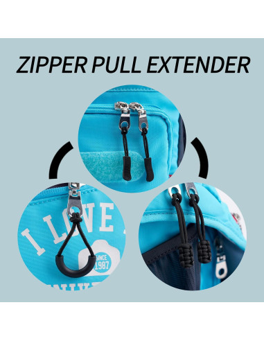 Tiradores de Cremallera Maosifang Negros de Nylon - 20 Piezas