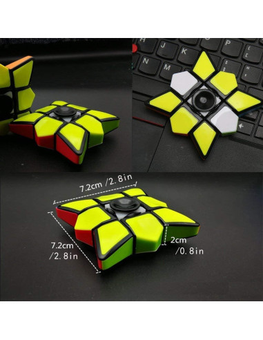 Cubo Mágico Fidget Anzmtosn 1x3x3 Alivio de Estrés