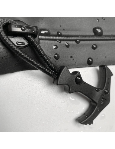 Tiradores de Cremallera de Paracord LDCRE 5 Piezas Negros