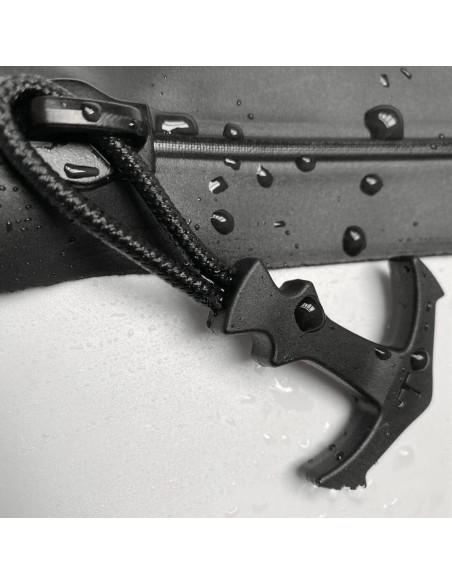 Tiradores de Cremallera de Paracord LDCRE 5 Piezas Negros