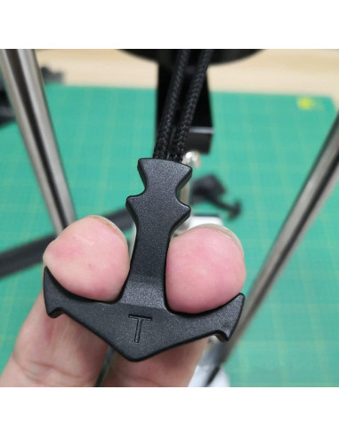 Tiradores de Cremallera de Paracord LDCRE 5 Piezas Negros