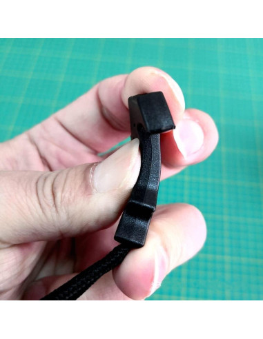 Tiradores de Cremallera de Paracord LDCRE 5 Piezas Negros