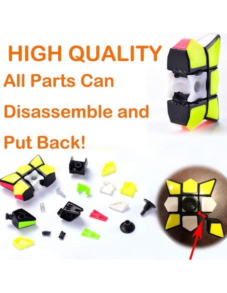 Cubo Mágico Fidget Anzmtosn 1x3x3 Alivio de Estrés