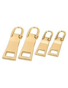 Tirador de Cremallera Dorado DPWOUM con Mango de Metal