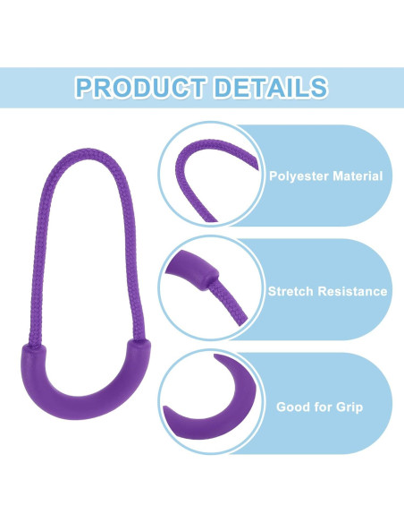 Tiradores de Cremallera uxcell 16Pcs Extensores Poliester 63.5mm