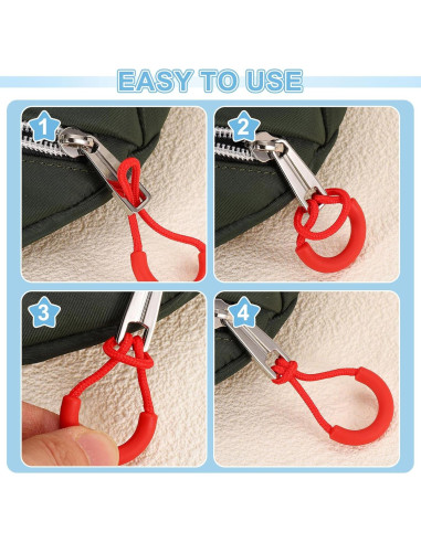 Tiradores de Cremallera uxcell 16Pcs Extensores Poliester 63.5mm