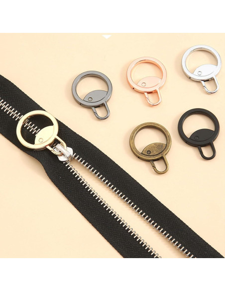 Tiradores de Cremallera Reemplazo Tapeta 6 Piezas 6 Colores