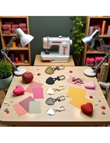 5 Reemplazos Tiradores de Cremallera Corazón Multicolor JJLFresheners