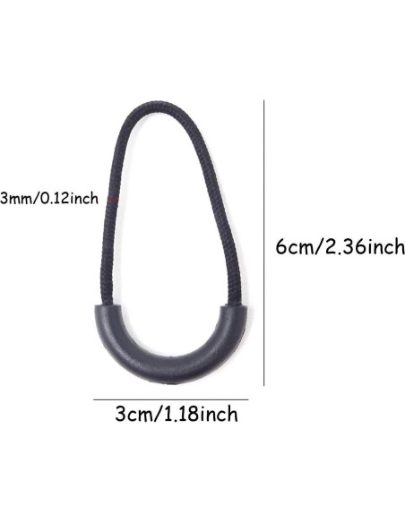 Tiradores de Cremallera de Nylon Luckycivia 60 PCS - Reemplazo