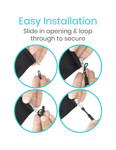 Tiradores de Cremallera Vive - Paquete de 10 Piezas Negros