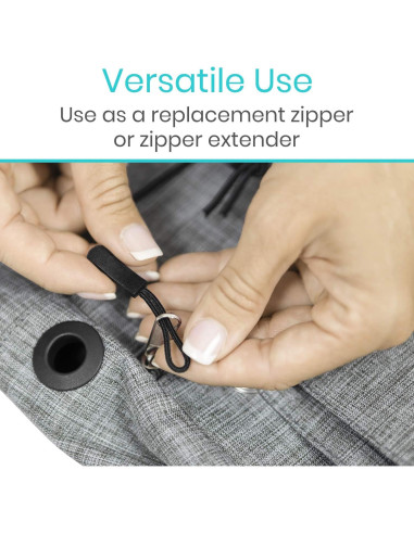 Tiradores de Cremallera Vive - Paquete de 10 Piezas Negros