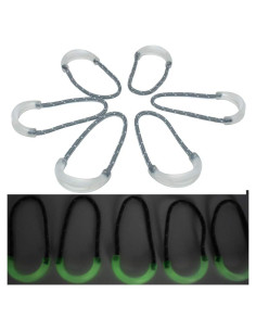 20 Tiradores de Cremallera Autoluminiscentes Renashed 1.78 cm