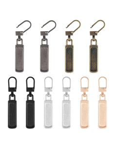10 Tiradores de Cremallera Desmontables Teaaha Multicolor