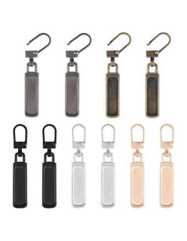 10 Tiradores de Cremallera Desmontables Teaaha Multicolor