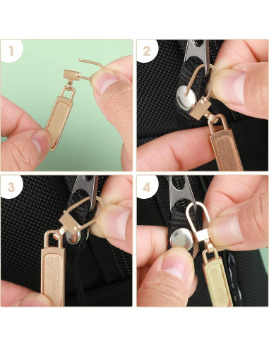 10 Tiradores de Cremallera Desmontables Teaaha Multicolor