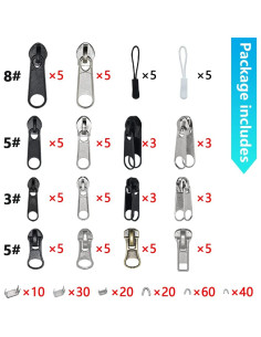 Kit de Reparación de Cremalleras 252 Piezas BDS-HOME 2