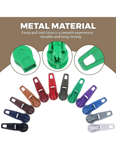 Kit de Reparación de Cremalleras DOITEM 96 Piezas 3mm