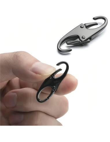 12 Clips de Carabineros Antirrobo Rabihike para Cremalleras