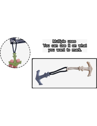 Tiradores de Cremallera LDCRE de Nylon Antideslizante - 5 Colores