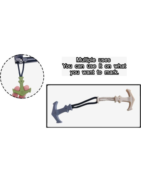 Tiradores de Cremallera LDCRE de Nylon Antideslizante - 5 Colores