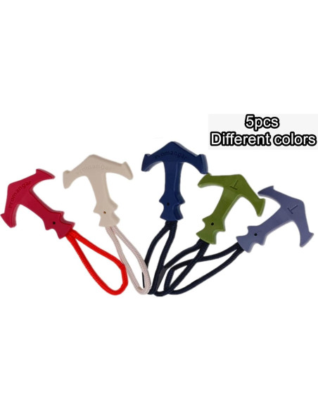 Tiradores de Cremallera LDCRE de Nylon Antideslizante - 5 Colores