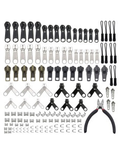Kit de Reparación de Cremalleras 143 Piezas YaHoGa con Alicates