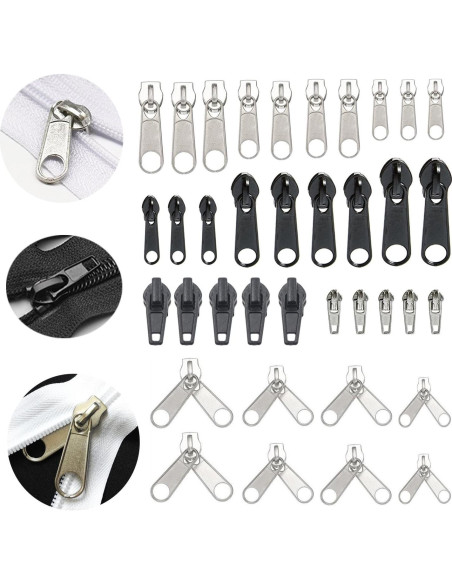 Kit de Reparación de Cremalleras 143 Piezas YaHoGa con Alicates