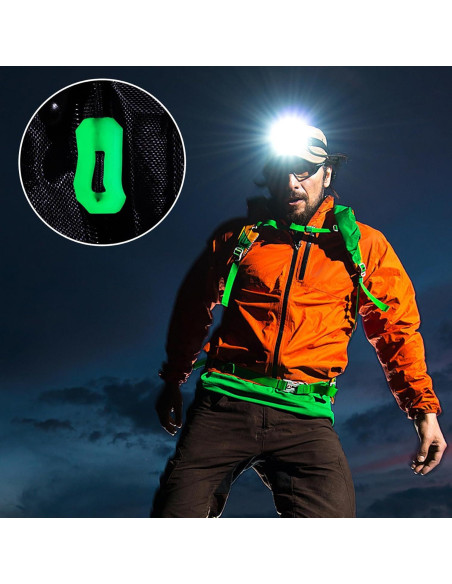 Tiradores de Cremallera Luminiscente HINZIC 16pcs Verde