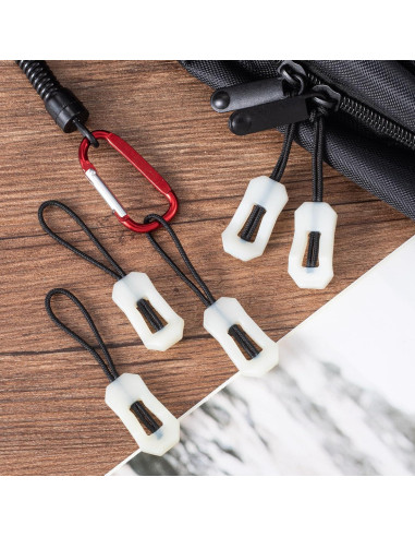 Tiradores de Cremallera Luminiscente HINZIC 16pcs Verde