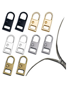 10 Piezas Reemplazo Tiradores de Cremallera LAPOHI Multicolor