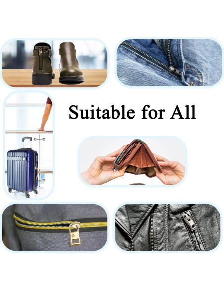 10 Piezas Reemplazo Tiradores de Cremallera LAPOHI Multicolor