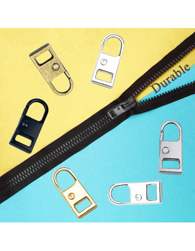 10 Piezas Reemplazo Tiradores de Cremallera LAPOHI Multicolor