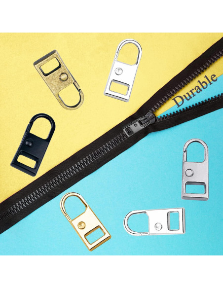 10 Piezas Reemplazo Tiradores de Cremallera LAPOHI Multicolor
