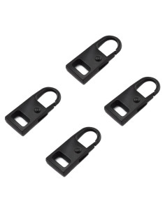 Tiradores de Cremallera de Repuesto Aifeier, Paquete de 4, Negro