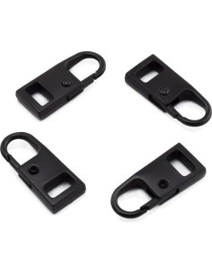 Tiradores de Cremallera de Repuesto Aifeier, Paquete de 4, Negro 2