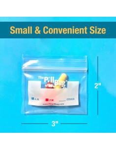 100 Bolsas Reutilizables ThePillBag para Pastillas y Viajes 2