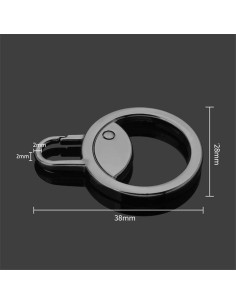 Reemplazo Tirador de Cremallera Metal HODASHI Gris 3.05cm 2