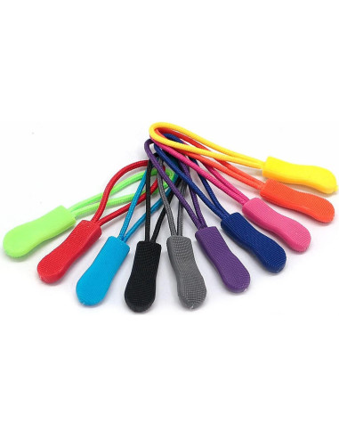20 Tiradores de Cremallera Nylon Morado Fbshicung 6.5cm