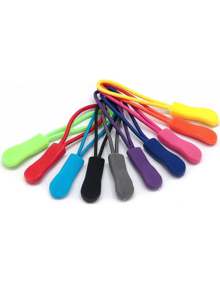 20 Tiradores de Cremallera Nylon Morado Fbshicung 6.5cm